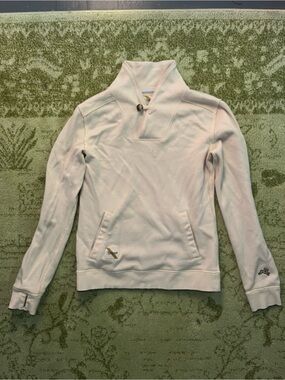 Tracksmith Emil Shawl Merino Wool Blend Pullover Womens Cream XS